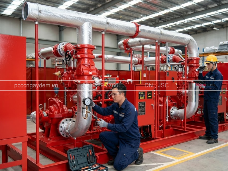 quy định về máy bơm PCCC