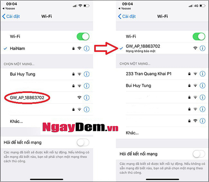 Cài đặt camera yoosee trên điện thoại 