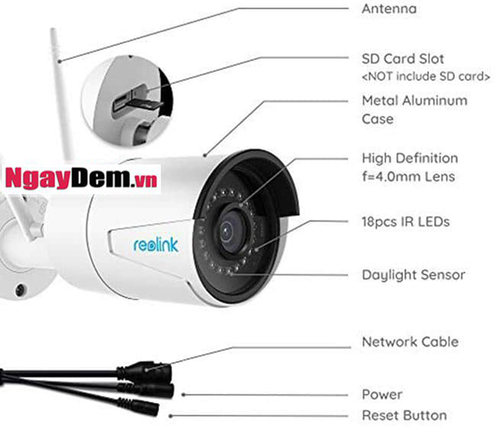 Cấu tạo camera wifi ngoài trời 
