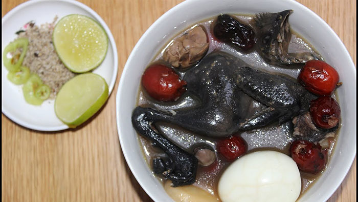 cách nấu gà hầm thuốc bắc 