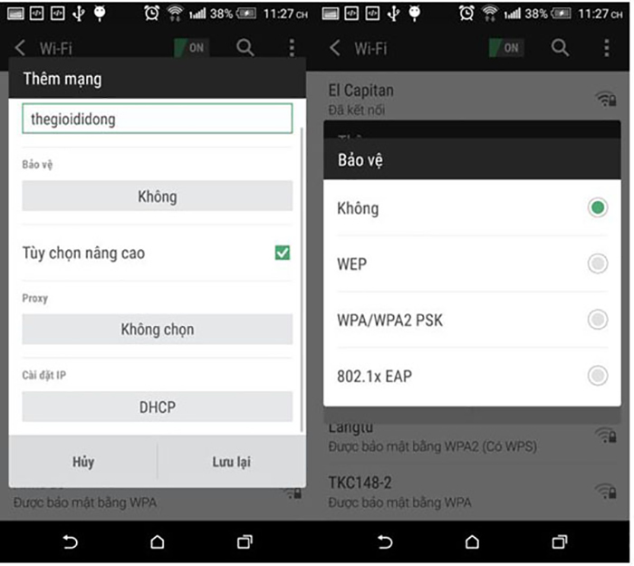 Không tìm được wifi