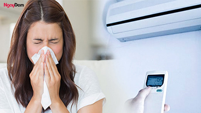 Máy lạnh gây dị ứng, hen suyễn 