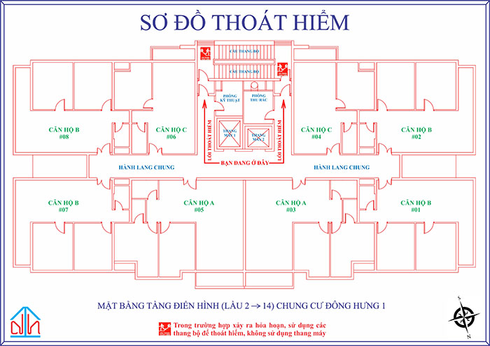 sơ đồ thoát hiểm pccc