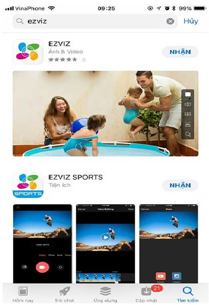 Hướng dẫn cài đặt phần mềm xem camera ezviz trên điện thoại