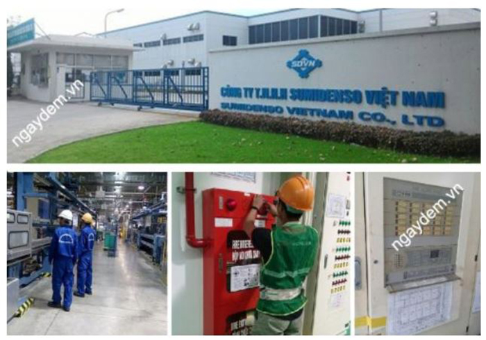 Bảo dưỡng bảo trì hệ thống pccc cho nhà máy Sumidenso Việt Nam