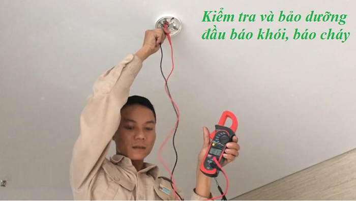 Kiểm tra bảo dưỡng bảo trì đầu báo khói 