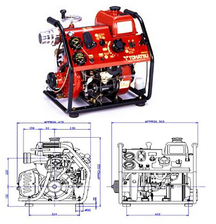 Máy bơm chữa cháy Tohatsu V20D2S