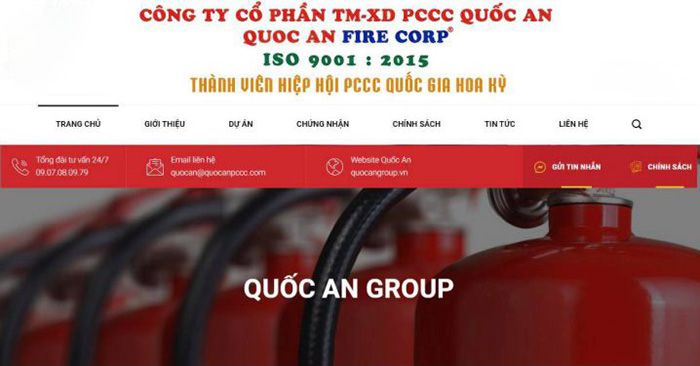 Công Ty thi công PCCC Quốc An