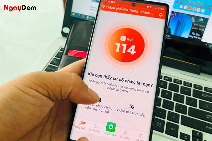 Gọi 114 khẩn cấp