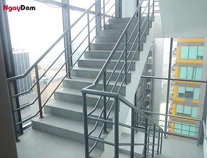 Thiết kế cầu thang thoát hiểm nhà cao tầng