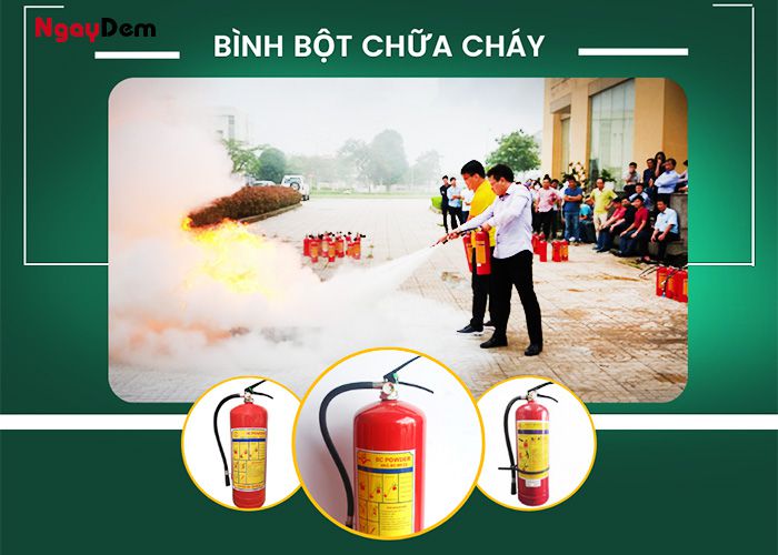 Cấu tạo và công dụng của bình chữa cháy bột là gì