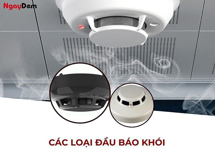 Các loại đầu báo khói sử dụng phổ biến