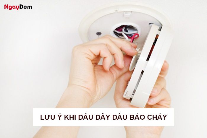Lưu ý khi đầu đầu dây báo khói