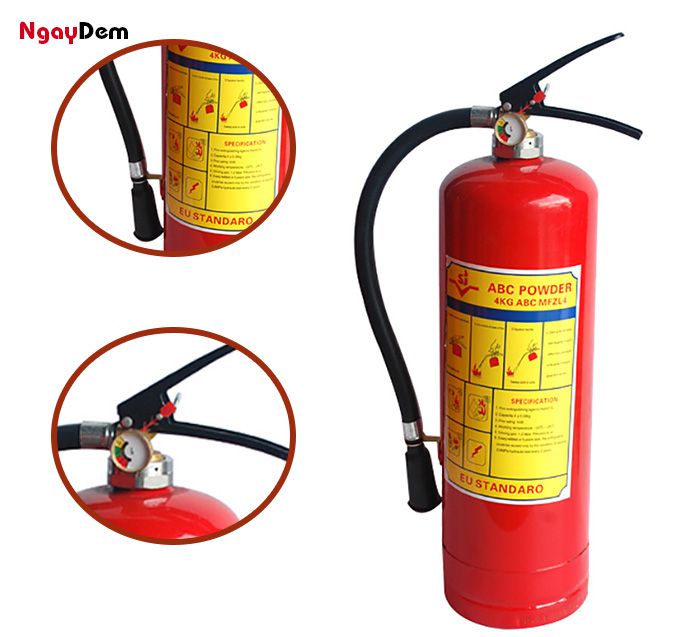 Cách kiểm tra bình bột chữa cháy