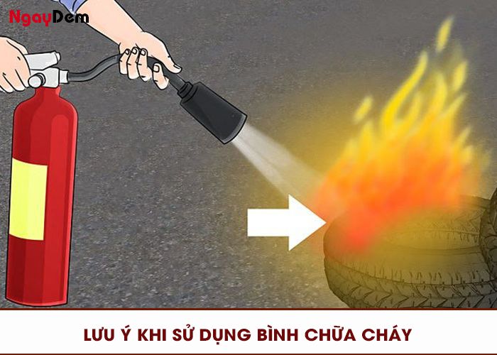 Lưu ý khi sử dụng bình chữa cháy CO2