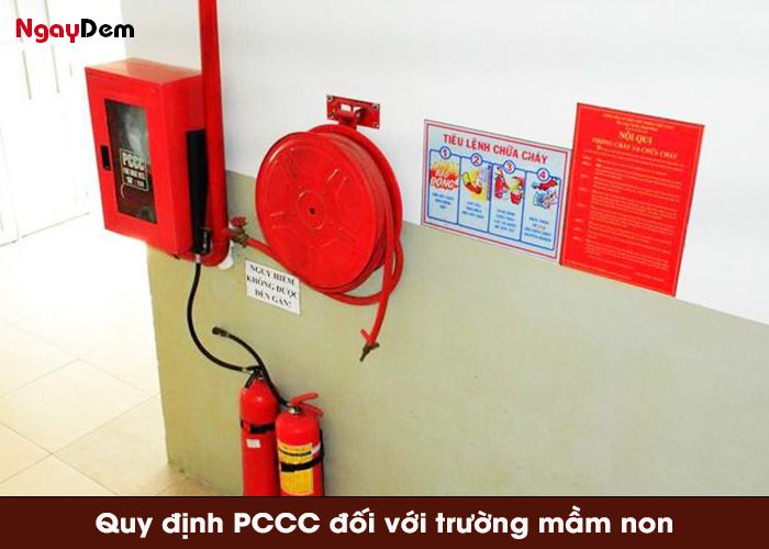 Quy định về pccc đối với trường mầm non