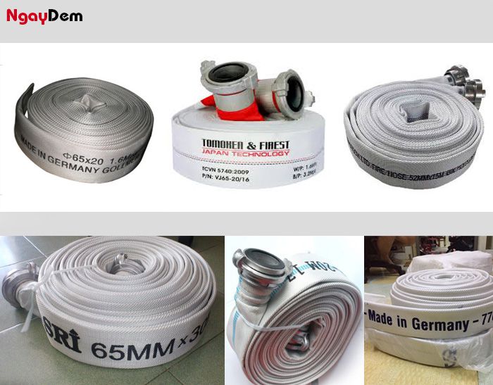 Các loại vòi cuộn chữa cháy sử dụng phổ biến