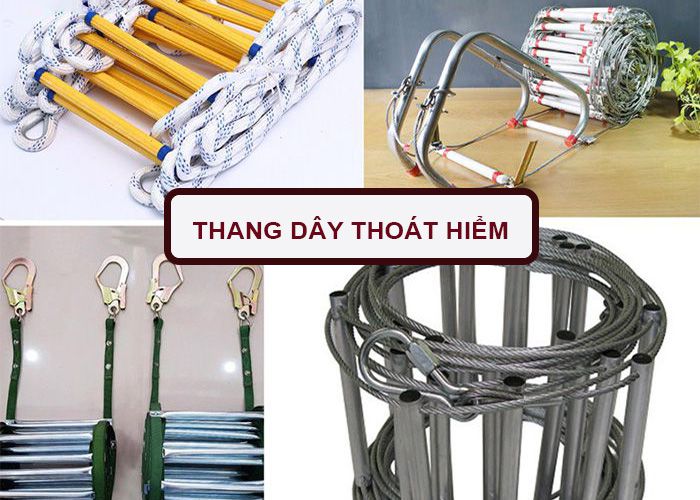 Thang dây thoát hiểm - dụng cụ thoát nạn nhanh chóng khi có cháy