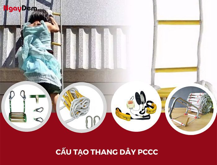 Cấu tạo chung thang dây thoát hiểm