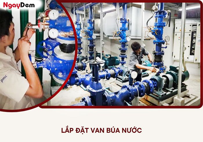 Cách lắp đặt van búa nước