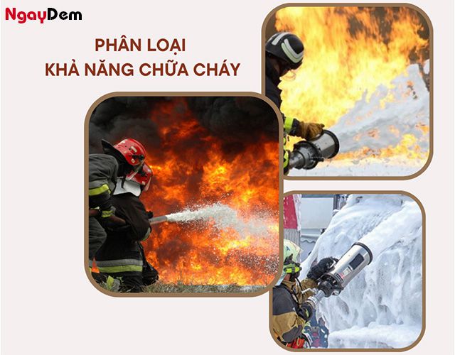 Phân loại foam chống cháy theo khả năng chữa cháy