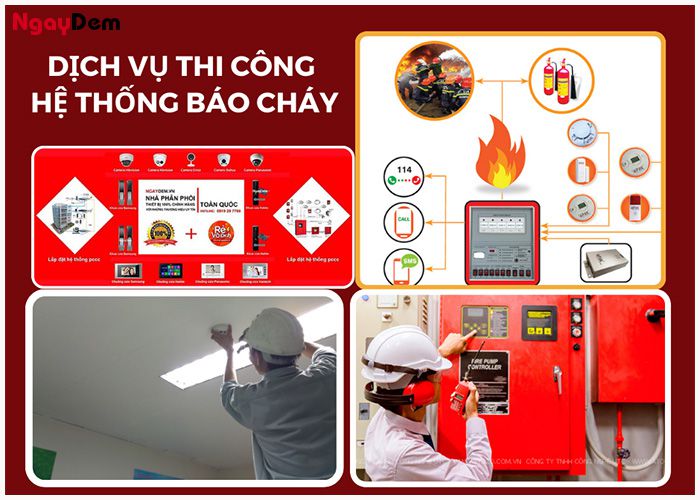 Dịch vụ thi công hệ thống báo cháy tại Ngày Đêm