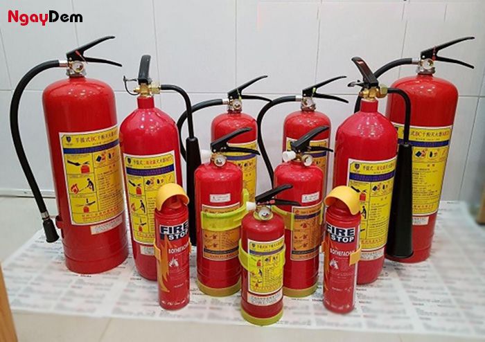 Các loại bình phòng cháy chữa cháy phổ biến
