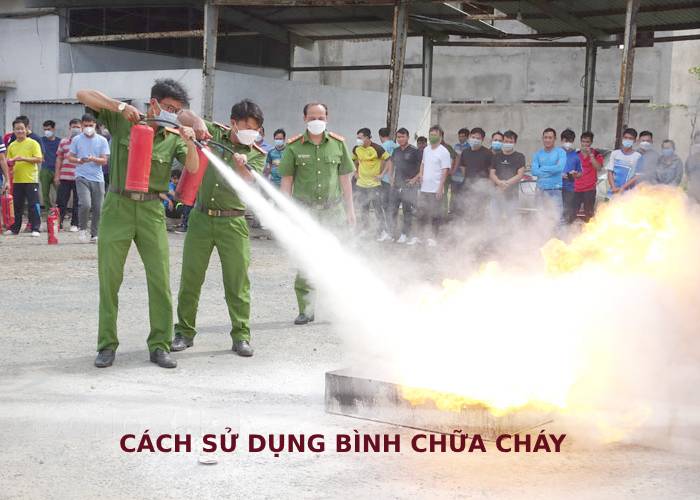 Cách sử dụng bình chữa cháy bột