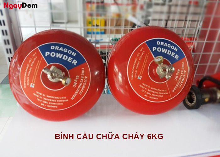 Bình cầu chữa cháy 6Kg chính hãng