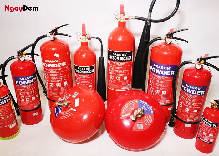 Các loại bình chữa cháy phổ biến - dụng cụ phòng cháy chữa cháy