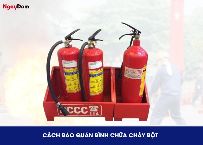 Bảo quản bình bột chữa cháy 8kg đúng cách