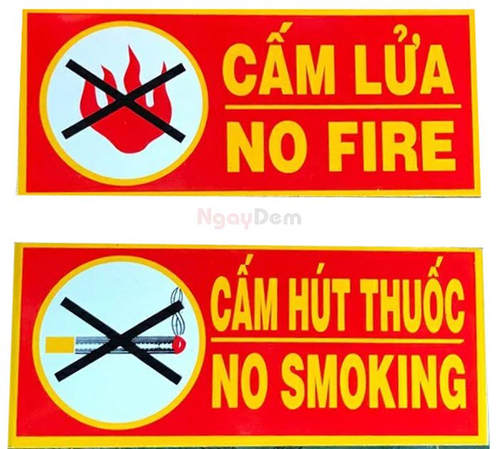 Biển báo phòng cháy chữa cháy - các loại biển cấm