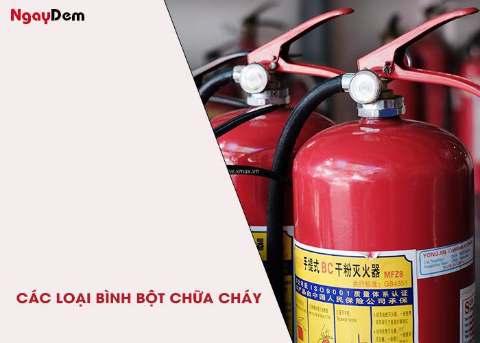 Các loại bình bột chữa cháy phổ biến