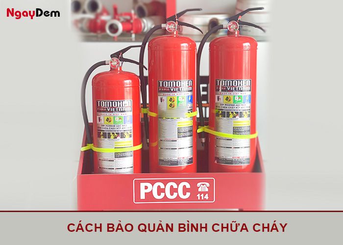 Cách bảo quản bình chữa cháy Tomoken 4kg