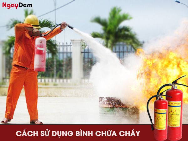 Cách sử dụng bình chữa cháy bột ABC 4kg