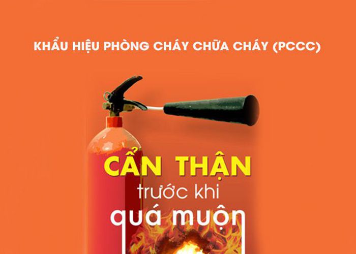 Tuyền truyền khẩu hiệu phòng cháy chữa cháy