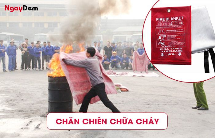 Dụng cụ phòng chống cháy nổ - Chăn chiên chữa cháy
