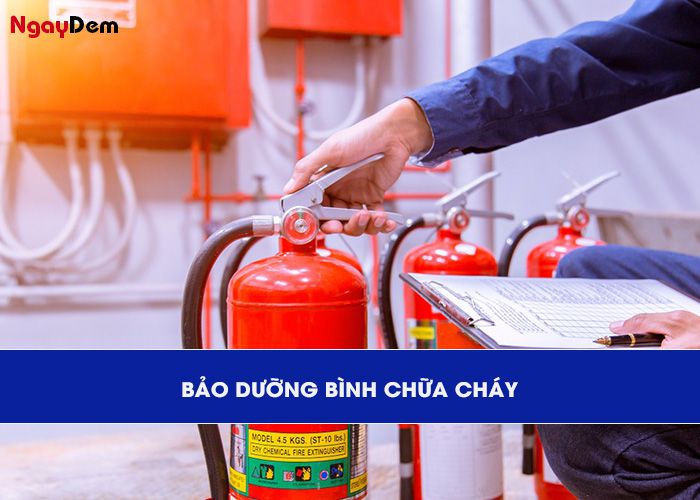 Bảo dưỡng PCCC tại Nghệ An - hạng mục bình chữa cháy