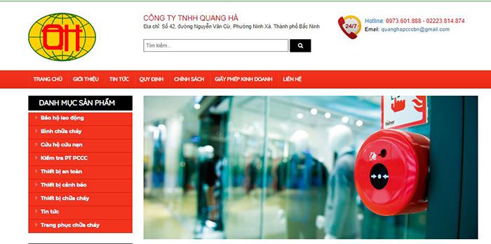 Bảo trì PCCC Bắc Ninh tại Đơn vị Quang Hà