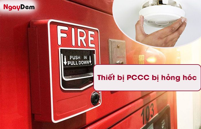Thiết bị có dấu hiệu bị hỏng