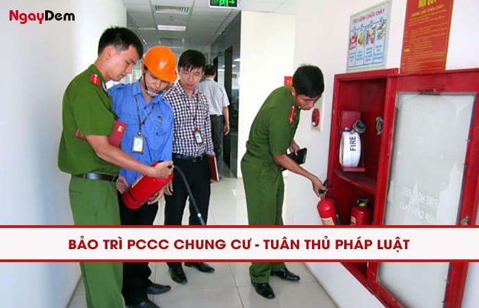 Bảo trì PCCC chung cư thực hiện đúng luật PCCC